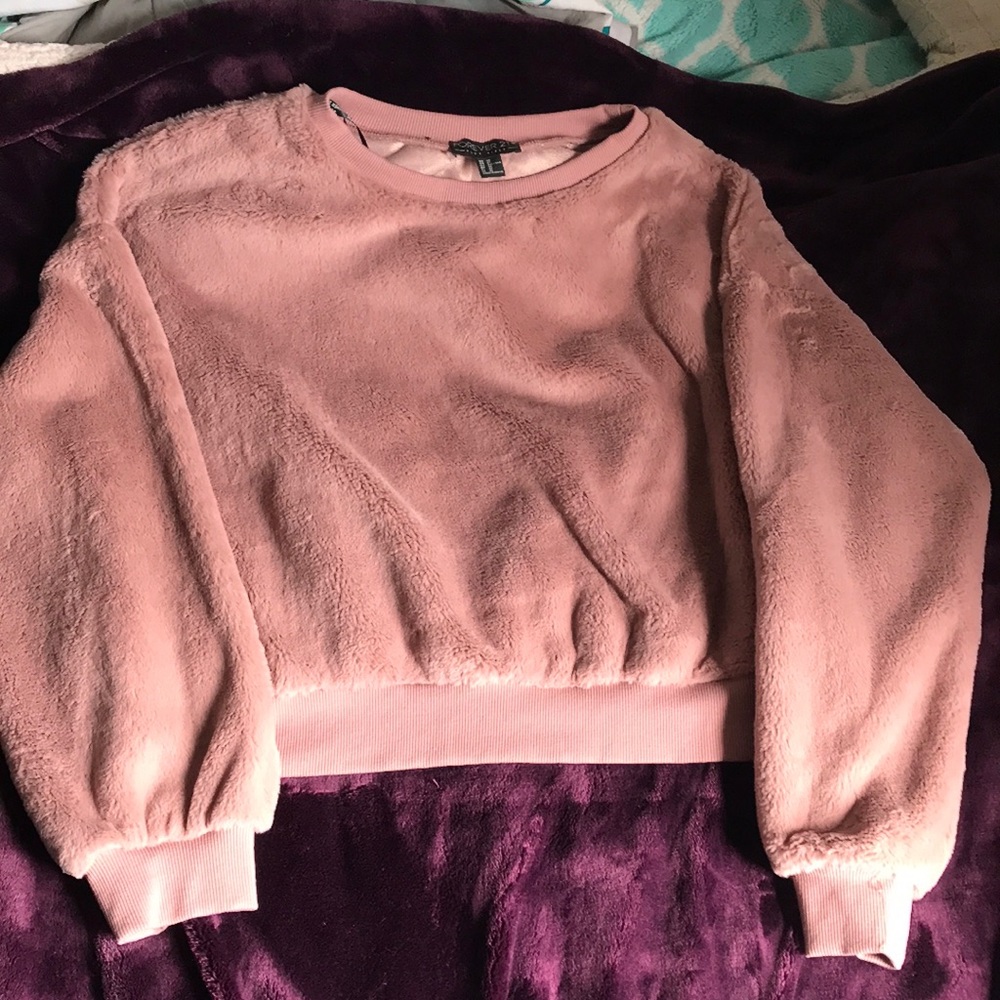 Mauve Furry Sweater